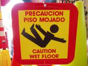 Caution Wet Floor Biling.sign