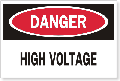 Vinyl Danger High Voltage 10x14"