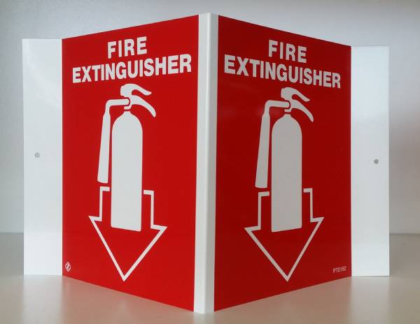 3d Projecting Visi-sign Fire Extinguisher