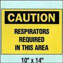 Caution Respirator Required