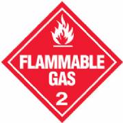 Flammable #2 Dot Vhcl Placard