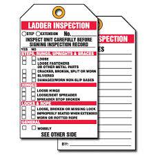Ladder Inspection Tag