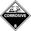 Corrosive Vhcl Placard