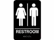 Restroom Unisex W/ Braille W/out Handicap