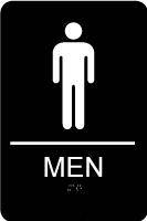Restroom Men W/out Handicap W/braille