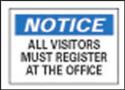 NOT.ALL VISITORS MUST REGISTER
