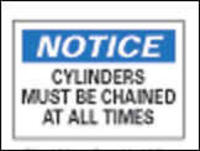 NOTICE CYLINDER MUST