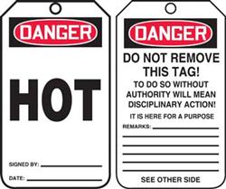 Danger Hot Tag - 5/pk