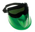 V90 Green Faceshield W/ Goggles