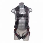 HARNESS 5PT., ALUM. QCB, PADDED BACK, ALUM. BACK D-RING