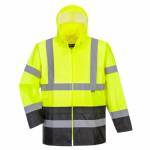 Class 3 Hi-Vis Contrast Rain Traffic Jacket Yellow/Black bottom