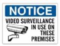 Notice Video Surveillance 10x14