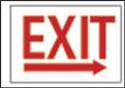 Exit Sign W/right Arrow 10X14"