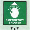 Emergency Shower Sign 7x7