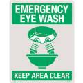 Emergency Eye Wash Sign 8x10