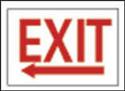 Exit Sign W/left Arrow 10X14"