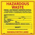 Hazardous Waste Sticker Roll - Labels