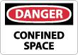 Danger Confined Space Sign