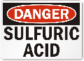 Danger Sulfuric Acid Sign