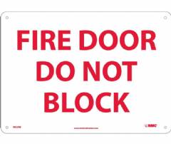 Fire Exit Do Not Block Sign