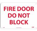 Fire Exit Do Not Block Sign