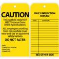 Scaffolding Caution Ylw Tags