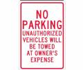 No Parking Unauthorized Vehicles