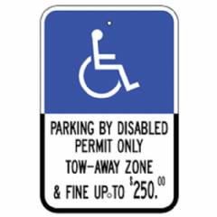 Florida State Specification Handicap Parking Sign