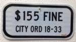 Maitland Handicap Fine Sign