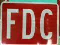 Fdc Sign Red On Wh