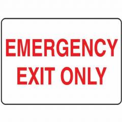 Emergency Exit Only