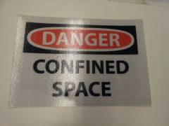 Danger Confined Space 10x7"