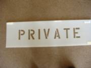 Private Stencil 4inch