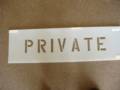 Private Stencil 4inch