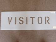 Visitor 4 In. Stencil