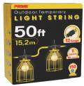 U-ground Light String W/ Metal Cages 50ft
