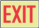 Exit Sign 7" X 10" Plastic