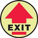 Exit Floor Sign 8"