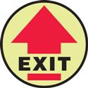Exit 17" Floor Sign